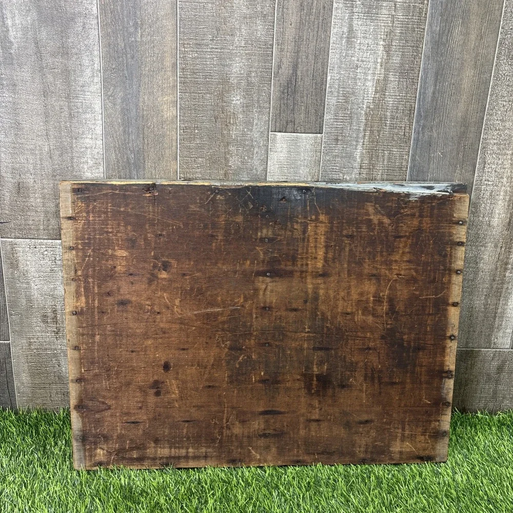 Antique Wood Printer's Tray Letterpress Type Case Display Shadow Box Vintage